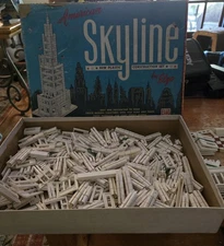 VTG 50s American Skyline Construction Set 92  Elgo Plastics Missing Pieces Instr