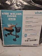 Vive Mobility Knee Walker Pad Cover - Plush Faux Sheepskin Memory Foam Cushio...