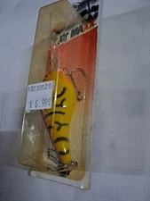 Pre-Pradco Bandit Deep Series Flat Maxx Crankbait Spring Craw/Yellow FMD226 NOS