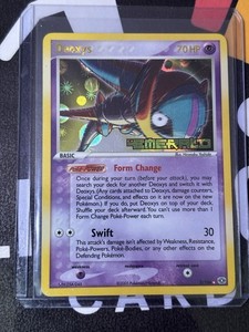 2005 Pokemon Deoxys 2/106 Reverse Holo Rare EX Emerald Card NM+ Condition