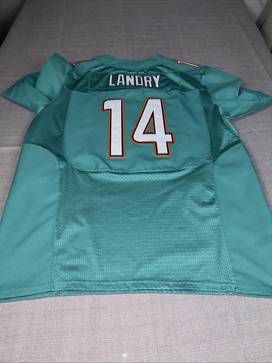 Nike Miami Dolphins Jarvis Landry #14 NFL On Field Game Aqua