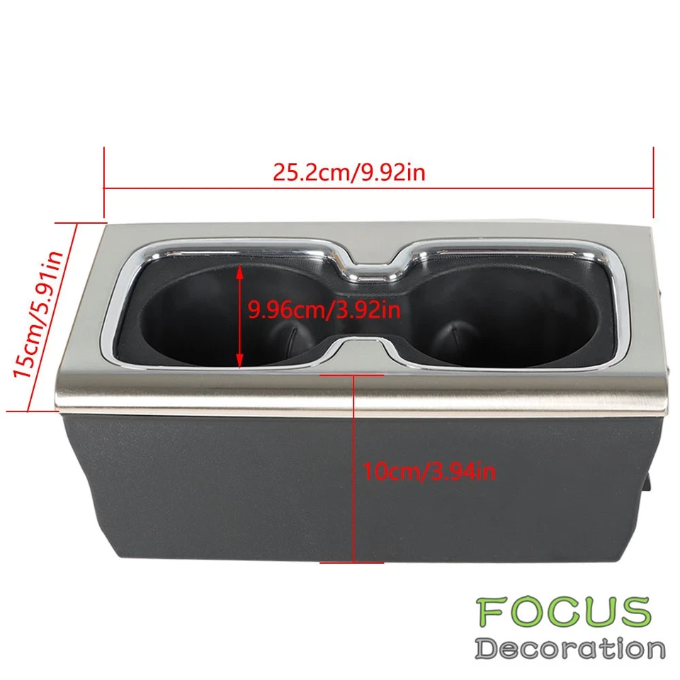 Para GMC Sierra 1500 Chevrolet Silverado 1500 Reemplaza Portavasos Plástico Duradero Foto 2 de 4