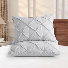 COTTON STICH  Pinch Pleated Pillow Shams Set of 2   Standard 20 x 26