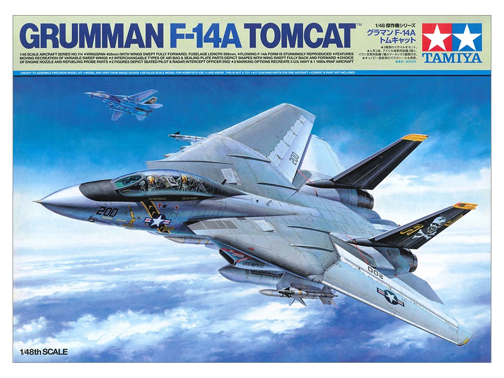 Maquette Tamiya 61114 Grumman F-14A Tomcat 1/48 en plastique