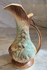 Vintage - McCoy - Art Pottery - Grape, Leaf & Vine - 9" - Pitcher Vase Ewer