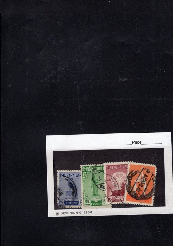 BH GOLDPATH: THAILAND USED STAMP LOT ON DEALER CARD BHS_001_147_2