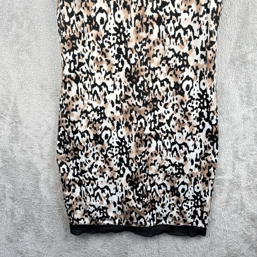 Soma Nachthemd Damen XS Leopardenmuster schwarz Spitze ärmellos Pyjama Negligee - Bild 4 von 8