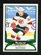 2021-22 Upper Deck Parkhurst Emerald Ice 2/10 Miles Wood #65 0gm9