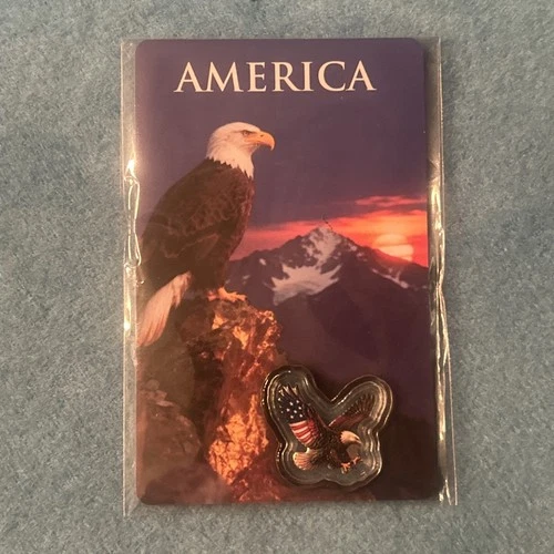 2026 American Eagle Colorized Art Bar w/ Assay Card 1 Gram .999 Fine Silver