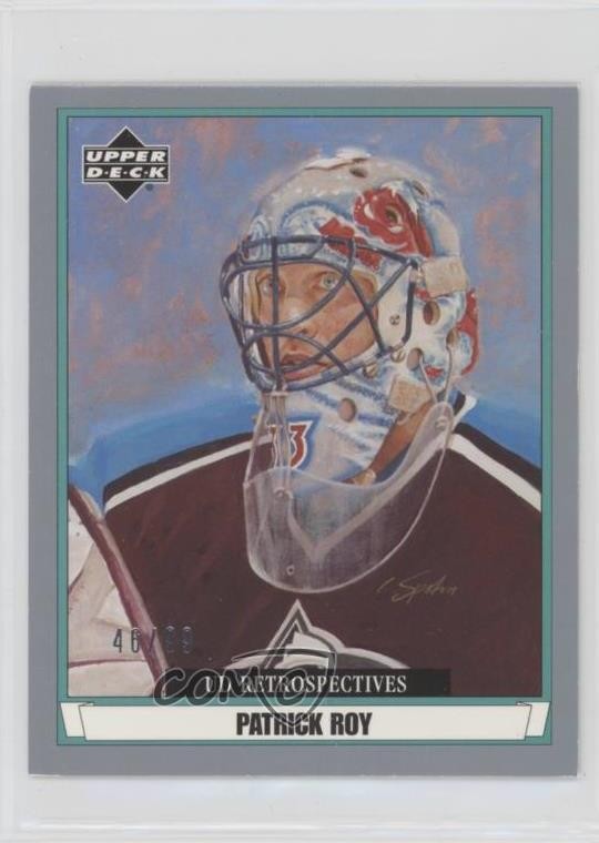 2002-03 Artistic Impressions UD Retrospectives Silver 46/99 Patrick Roy HOF 0o5t