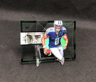 2015 Panini Clear Vision Marcus Mariota  ROOKIE VISION  /5 GREEN SSP RC #RV-2  