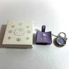 Sanrio Hello Kitty Pocket Watch with Tote Bag Type Case Purple