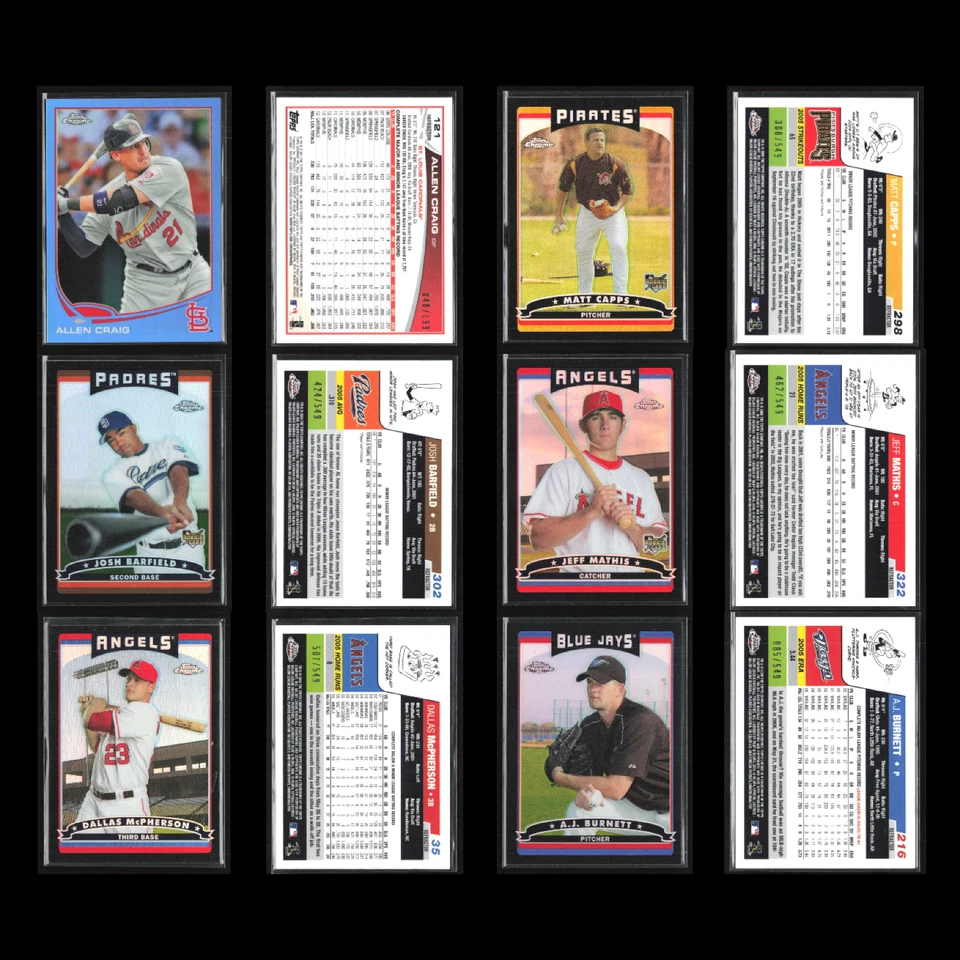 Topps Chrome Refractor Serial #'d Lot 50 Baseball Cards NM MLB Bulk Dealer - Image 3 of 4