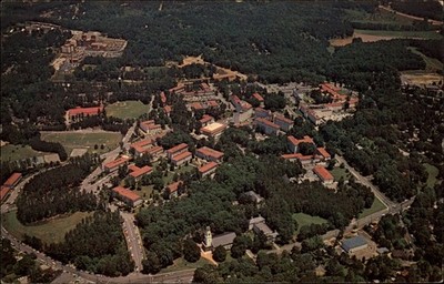 Emory University Atlanta Georgia Aerial view vintage postcard s579