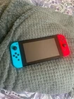 Nintendo Switch Neon Red Blue Console, Fully Functional Mint