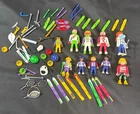 Playmobil Vintage Winter Olympics Skiing Fencing Tennis Mixed Family Sports Lot