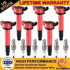 6X Spark Plugs and ignition Coils For Toyota sienna Avalon Camry 4Runner UF487