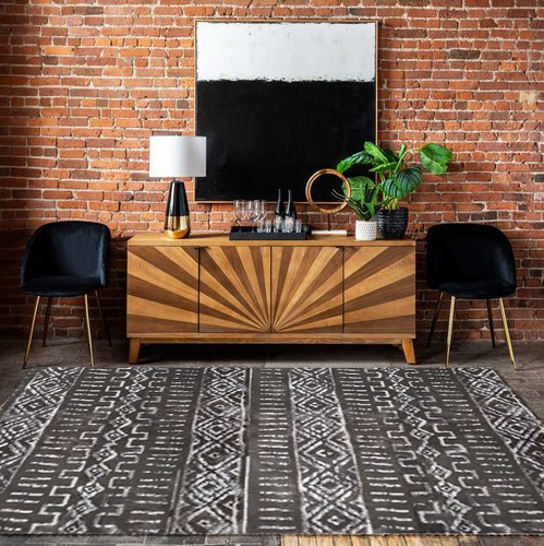 Rectangle Sisal Rug | Modern Area Rug | Natural Sisal | Minimalist Decoration - Picture 4 of 4