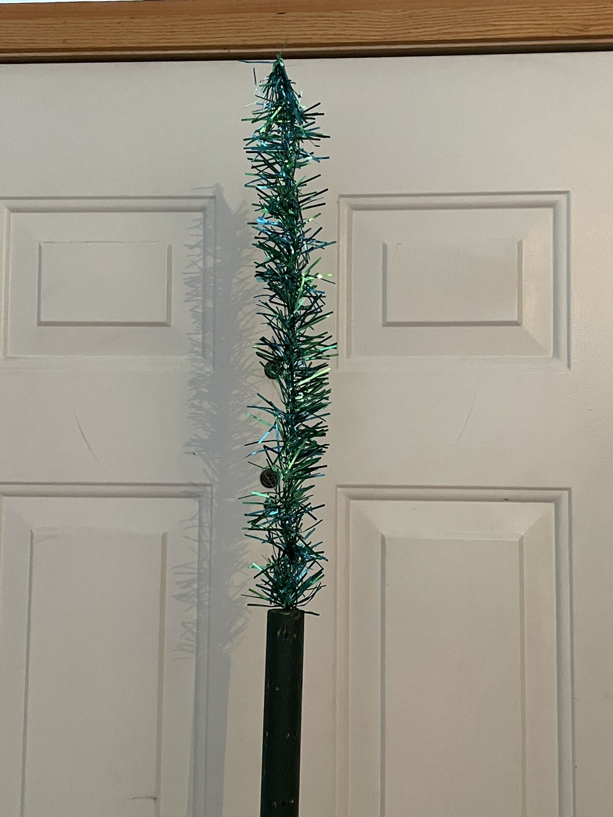 Vintage Yule Craft Fantasy Christmas Tree RARE Blue & Green Colorized