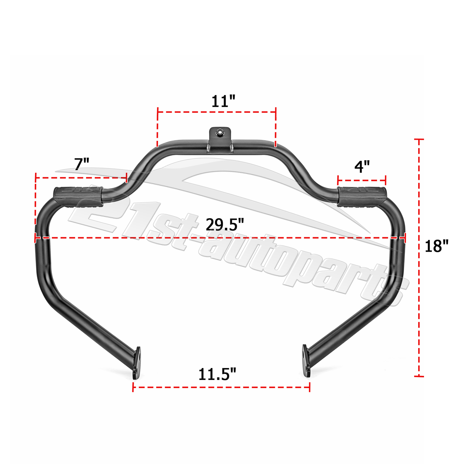 Mustache Engine Guard Highway Crash Bar For Harley Touring Street Glide