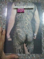 japan yakuza black dragon tattoo body art photo picture 6.5x9.5 inch waterproof