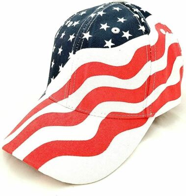 USA American United States Flag Stars Stripes Baseball Cap Hat 4th of July NEW