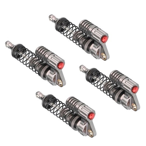 ICDKOYK 1 pz 1/18 Servo sterzo in Lega di Alluminio Supporto per Trx4m Crawler Precision RC Accessori Auto Parti di Ricambio RC Parte di aggiornamento, Rosso