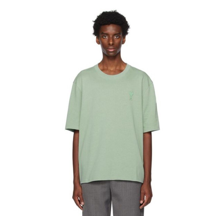 ★関税込★アミ★AMI★de Coeur LS T-Shirt Pale Green★ AMI PARIS Exclusive Green Ami De Cœur MENS T-Shirt XS | eBay