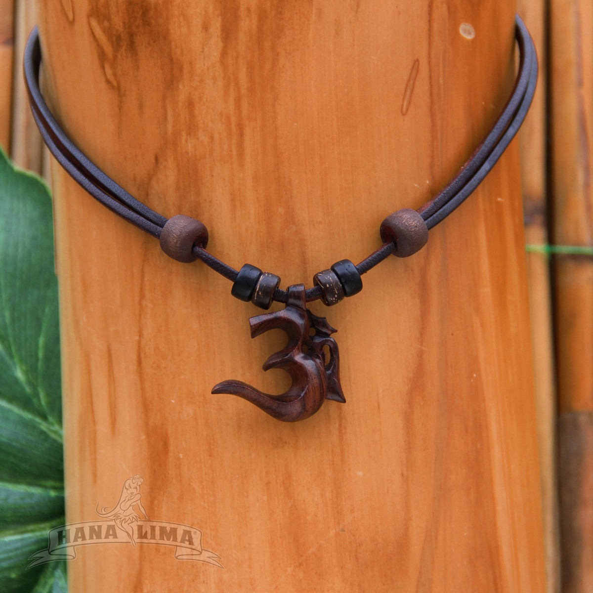 Leather Necklace Men Women Om Surfer Necklace Surf Jewelry New