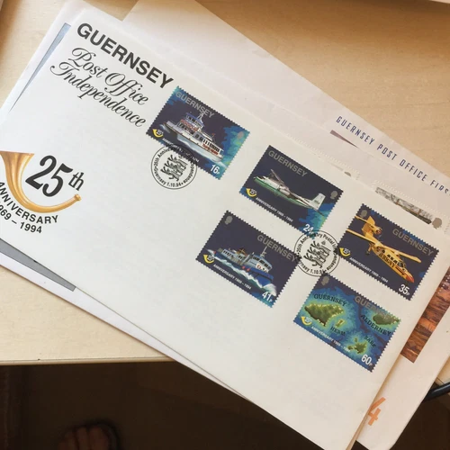 Guernsey 1994 25th Ann. Postal Independence First Day Cover FDC Unaddressed WCP