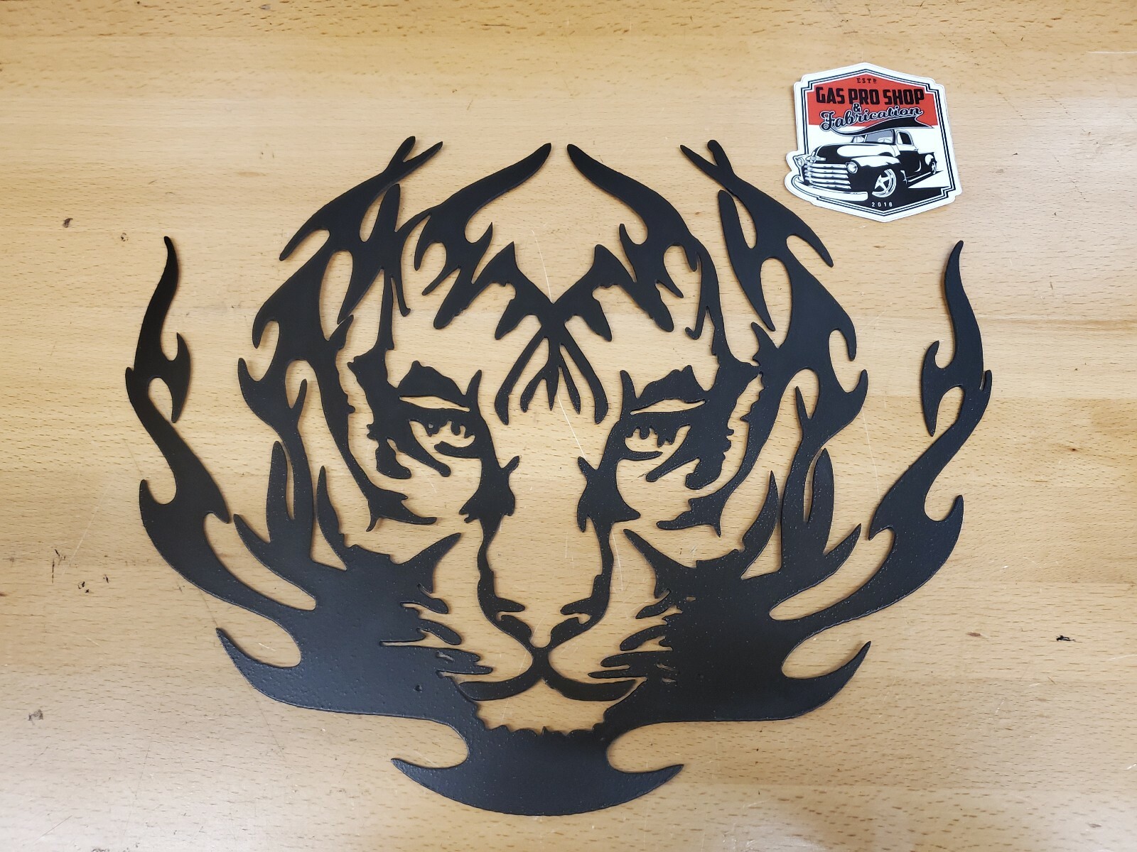 Tiger Fire Metal Wall Art Plasma cut Home Decor Gift Idea | eBay