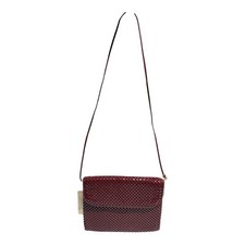 Whiting Davis Red Mesh Bag Crossbody Purse New With Tag Printed in U.S. A.