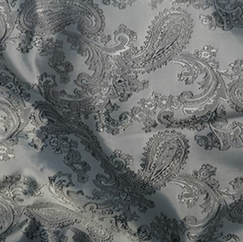 Paisley Jacquard Tappezzeria Poliviscosa Tessuto Fodera Bicolore 31 Colori - Foto 22 di 52