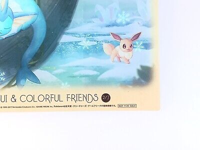 Vaporeon Glaceon Pokemon Center Eevee & Colorful Friends Vaporeon Glaceon Pokemon Center Eevee & Colorful Friends