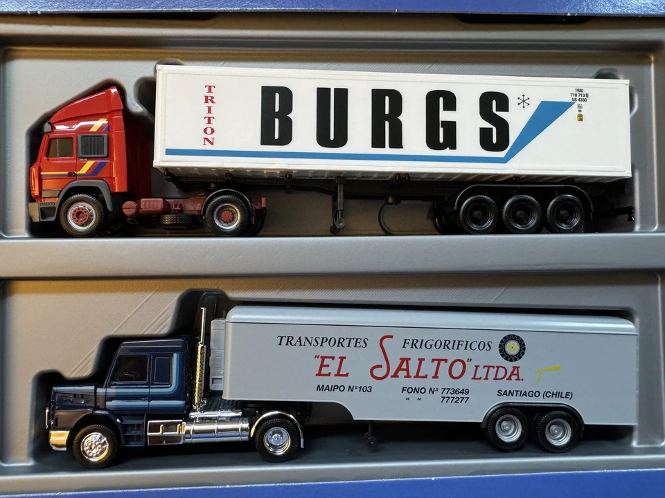Herpa Auf Achse Edition 5 Set NEU! 0366 Iveco und Scania 1:87 OVP 1986