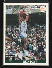 1991 Front Row #3 Rick Fox North Carolina Tar Heels