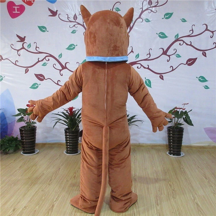 Scooby-doo Perro Marrón Personaje Vestido de fantasía Dibujos Animados Mascota Disfraz Traje para Adulto Foto 4 de 4