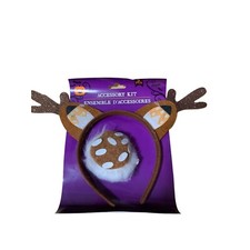 New Accessory Kit Reindeer 2 pc Pack Headband Tail Fun Dress Up