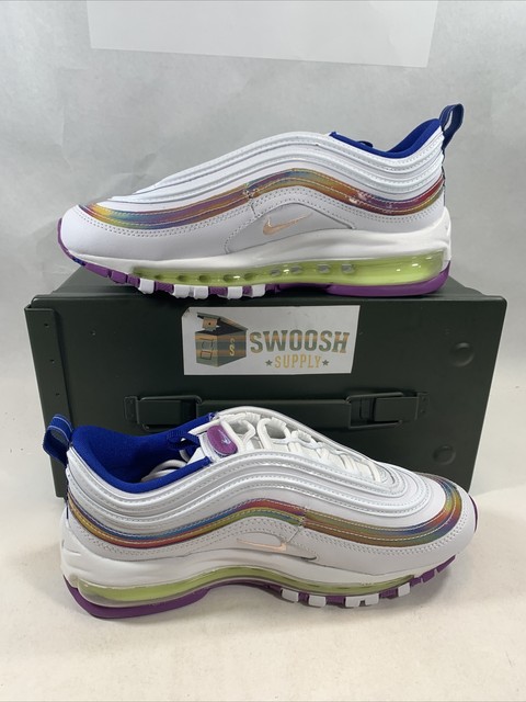 Size 7 - Nike Air Max 97 SE White Iridescent Stripes for sale online | eBay