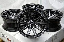 15x8 Black Wheels Rims 4 Lug Chevy Aveo Cobalt Spark Fit Accent Elantra Spectra