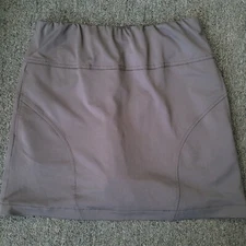 Cutter & Buck CB Annika Ladies Golf Elastic Waist Skort Skirt Solid Grey Small