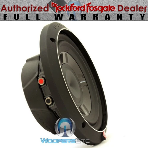ROCKFORD FOSGATE P3SD4-8 8" DUAL 4-OHM PUNCH SHALLOW SLIM MOUNT CAR SUBWOOFER