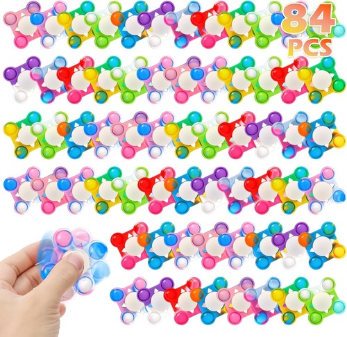 84 PCS Colorful Fidget Spinners - Ultimate Stress Relief Party Favors - Picture 3 of 9