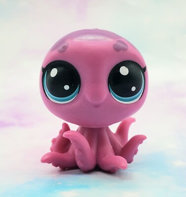 Littlest Pet Shop Authentic # 1-74 Vera Octoppy Purple Octopus