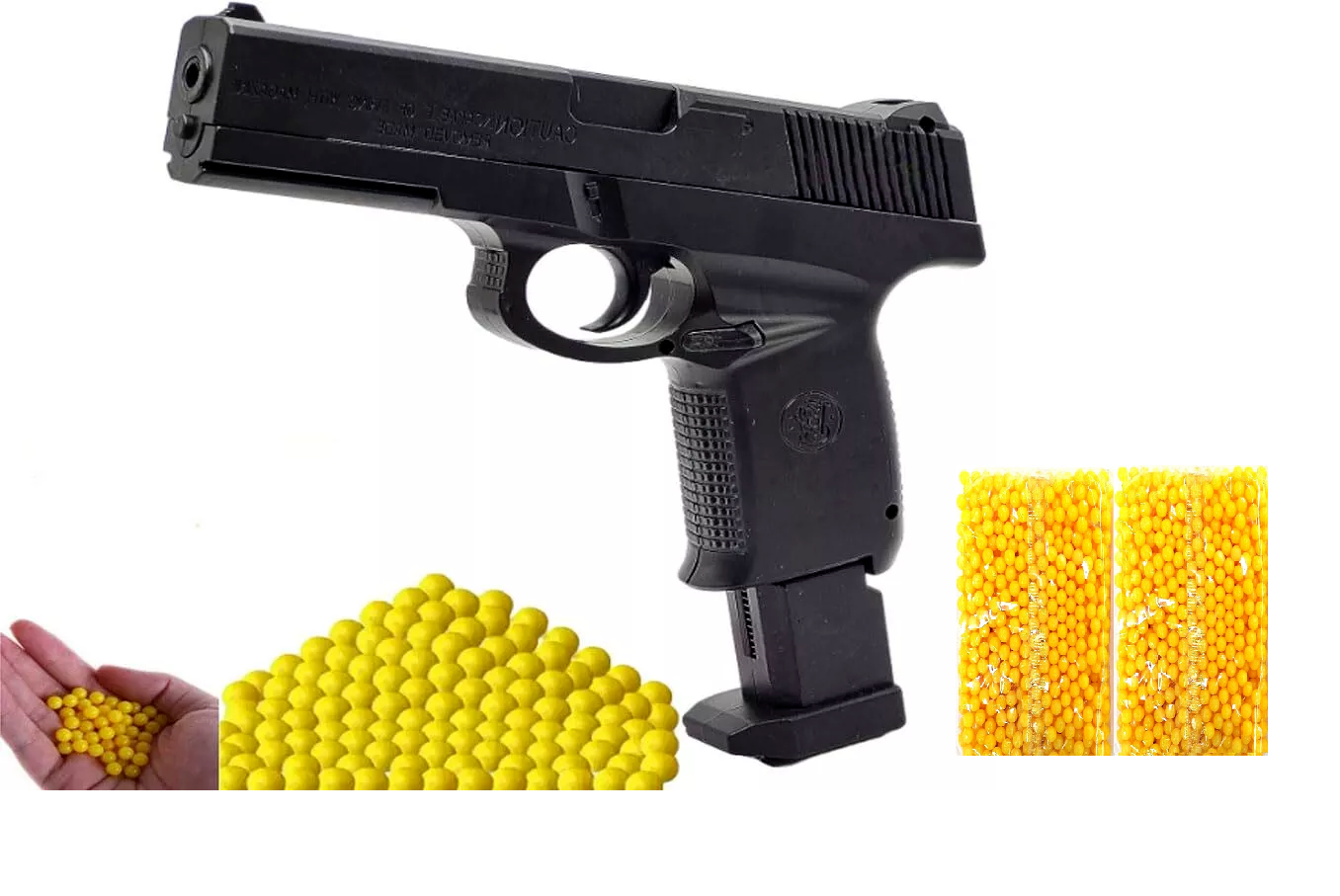 Air Pistol For Kids Safe/Long Range 6MM 150 Plastic Bullets + 2000 BULLETS FREE