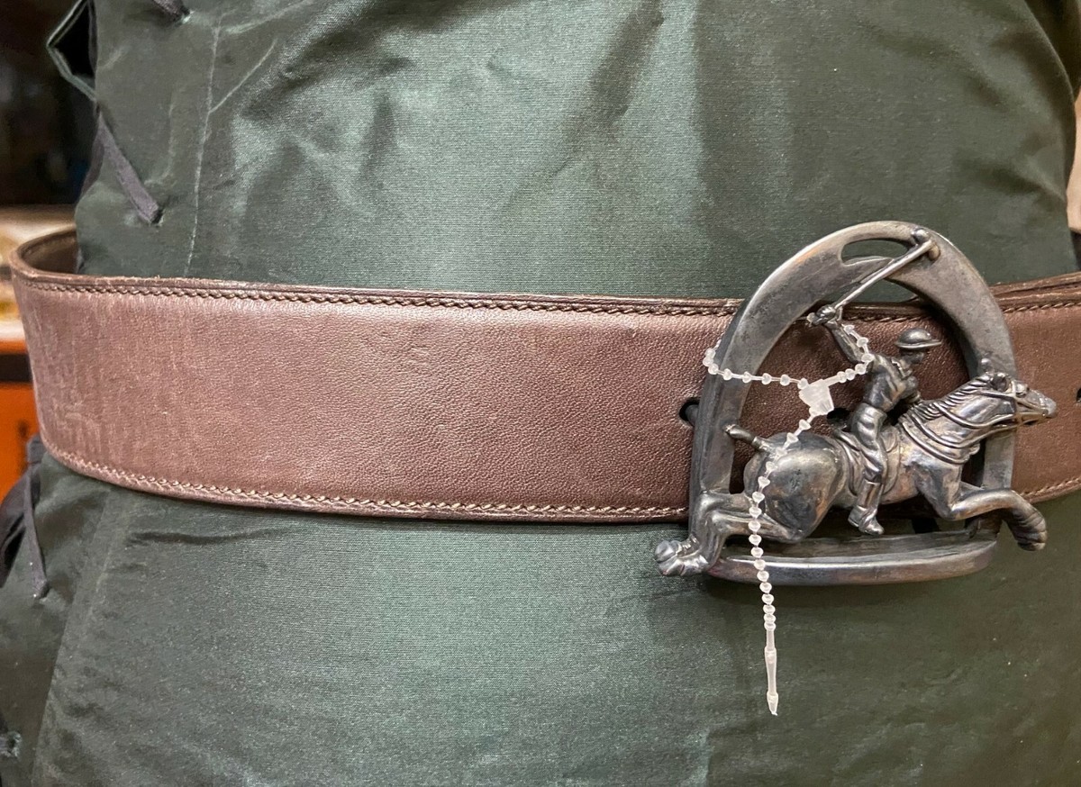 Ralph Lauren Collection RL-67 Brown Leather Belt LARGE Polo