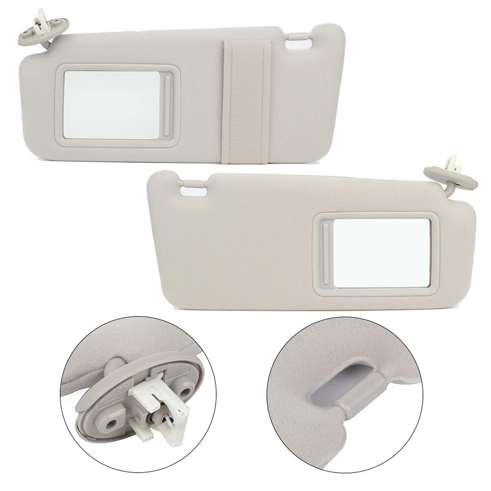 For Toyota Venza 2009-2012 Gray Sun Visor Pair Left & Right W/ Sunroof Foto 2 de 4