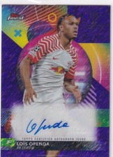 Topps Finest Champions League 2024 No A-LO Lois Openda Purple Auto 146/199