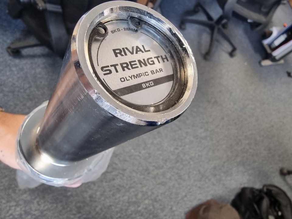 CLEARANCE 8KG Rival Chrome 4ft Olympic Barbell Bushings eBay