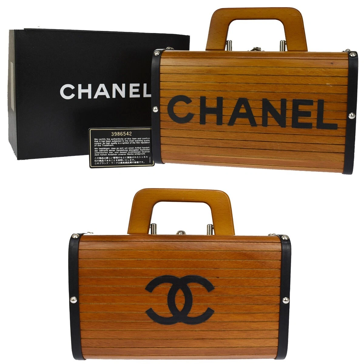 Chanel wood bag sale